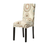 Print Pattened Dining Chair Cover Spandex Elastic Chair Slipcover Stretch Case For Chairs Wedding Hotel Banquet  Fit Stretch Short Dining Room Chair Covers with Printed Pattern Banquet Chair Seat Protector Slipcover For Home Party Hotel Wedding Ceremony Stevvex