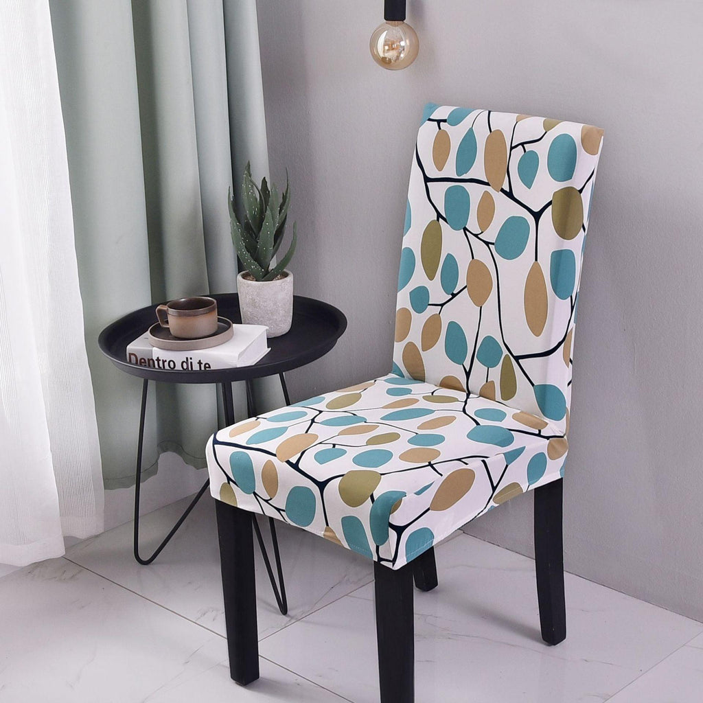 Print Pattened Dining Chair Cover Spandex Elastic Chair Slipcover Stretch Case For Chairs Wedding Hotel Banquet  Fit Stretch Short Dining Room Chair Covers with Printed Pattern Banquet Chair Seat Protector Slipcover For Home Party Hotel Wedding Ceremony Stevvex