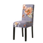 Print Pattened Dining Chair Cover Spandex Elastic Chair Slipcover Stretch Case For Chairs Wedding Hotel Banquet  Fit Stretch Short Dining Room Chair Covers with Printed Pattern Banquet Chair Seat Protector Slipcover For Home Party Hotel Wedding Ceremony Stevvex