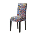 Print Pattened Dining Chair Cover Spandex Elastic Chair Slipcover Stretch Case For Chairs Wedding Hotel Banquet  Fit Stretch Short Dining Room Chair Covers with Printed Pattern Banquet Chair Seat Protector Slipcover For Home Party Hotel Wedding Ceremony Stevvex