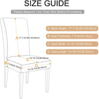 Printed Chair Cover Economical and Practical Stretch Seat Cover Slipcovers Big Elastic Washable Dining Chairs Beach Chairs Removable Washable Short Parsons Kitchen Chair Covers Protector for Dining Room Hote Stevvex