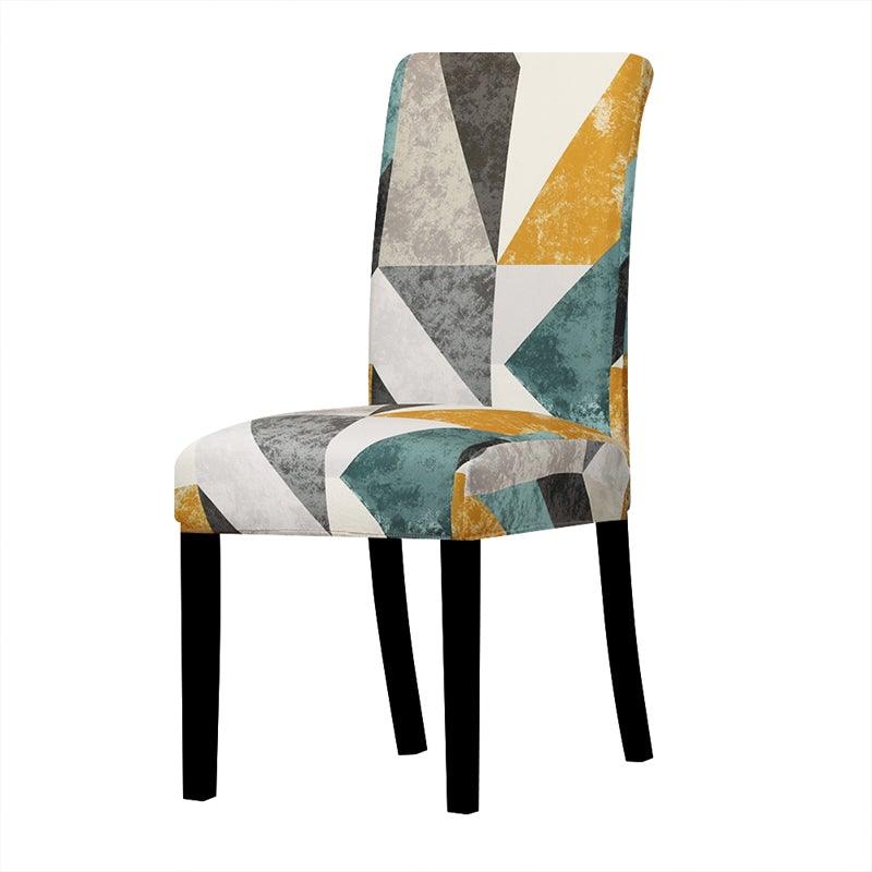 Printed Chair Cover Economical and Practical Stretch Seat Cover Slipcovers Big Elastic Washable Dining Chairs Beach Chairs Removable Washable Short Parsons Kitchen Chair Covers Protector for Dining Room Hote Stevvex