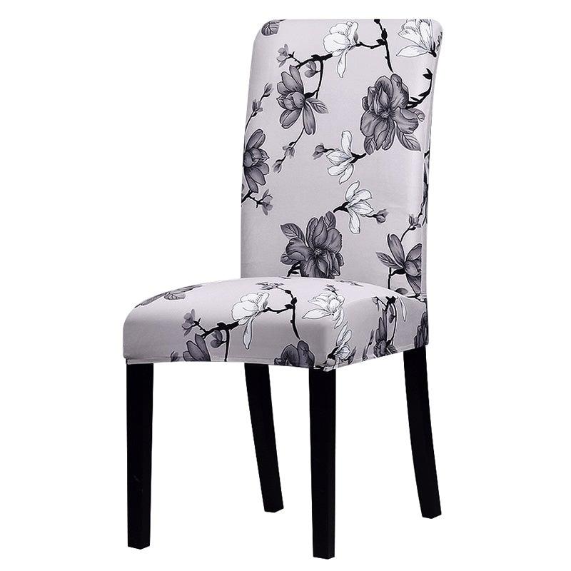 Printed Chair Cover Economical and Practical Stretch Seat Cover Slipcovers Big Elastic Washable Dining Chairs Beach Chairs Removable Washable Short Parsons Kitchen Chair Covers Protector for Dining Room Hote Stevvex