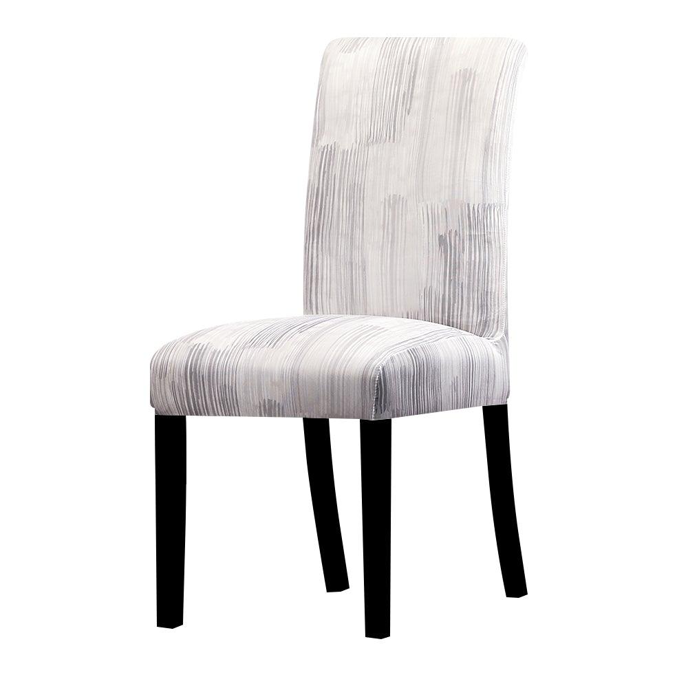 Printed Chair Cover Economical and Practical Stretch Seat Cover Slipcovers Big Elastic Washable Dining Chairs Beach Chairs Removable Washable Short Parsons Kitchen Chair Covers Protector for Dining Room Hote Stevvex