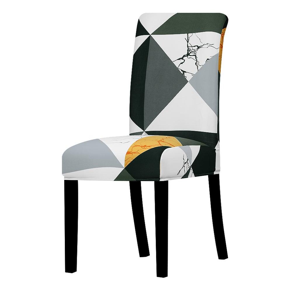 Printed Chair Cover Economical and Practical Stretch Seat Cover Slipcovers Big Elastic Washable Dining Chairs Beach Chairs Removable Washable Short Parsons Kitchen Chair Covers Protector for Dining Room Hote Stevvex