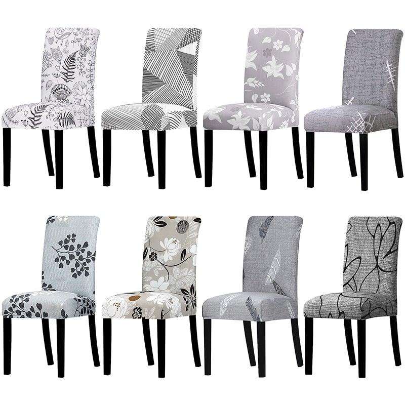 Printed Chair Cover Economical and Practical Stretch Seat Cover Slipcovers Big Elastic Washable Dining Chairs Beach Chairs Removable Washable Short Parsons Kitchen Chair Covers Protector for Dining Room Hote Stevvex