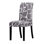 Printed Chair Cover Economical and Practical Stretch Seat Cover Slipcovers Big Elastic Washable Dining Chairs Beach Chairs Removable Washable Short Parsons Kitchen Chair Covers Protector for Dining Room Hote Stevvex