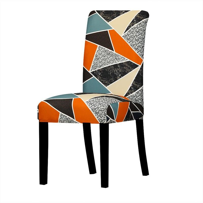 Printed Chair Cover Economical and Practical Stretch Seat Cover Slipcovers Big Elastic Washable Dining Chairs Beach Chairs Removable Washable Short Parsons Kitchen Chair Covers Protector for Dining Room Hote Stevvex