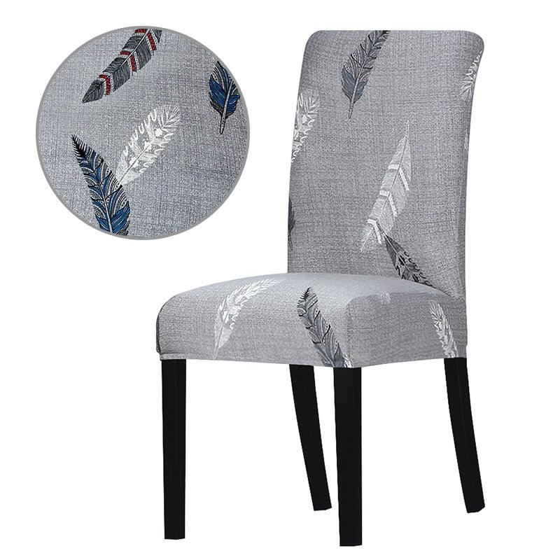 Printed Chair Cover Economical and Practical Stretch Seat Cover Slipcovers Big Elastic Washable Dining Chairs Beach Chairs Removable Washable Short Parsons Kitchen Chair Covers Protector for Dining Room Hote Stevvex