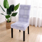Printed Chair Cover Spandex Stretch Durable Soft Seat Chair Covers Slipcovers for Kitchen Dining Room Wedding Banquet Hotel  Chair Covers for Dining Room Stretch Spandex Removable Washable Anti-dust Seat Slipcover  Protector for Hotel Office Ceremony Stevvex