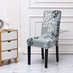 Printed Chair Cover Spandex Stretch Durable Soft Seat Chair Covers Slipcovers for Kitchen Dining Room Wedding Banquet Hotel  Chair Covers for Dining Room Stretch Spandex Removable Washable Anti-dust Seat Slipcover  Protector for Hotel Office Ceremony Stevvex