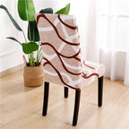 Printed Chair Cover Spandex Stretch Durable Soft Seat Chair Covers Slipcovers for Kitchen Dining Room Wedding Banquet Hotel  Chair Covers for Dining Room Stretch Spandex Removable Washable Anti-dust Seat Slipcover  Protector for Hotel Office Ceremony Stevvex