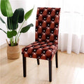 Printed Chair Cover Spandex Stretch Durable Soft Seat Chair Covers Slipcovers for Kitchen Dining Room Wedding Banquet Hotel  Chair Covers for Dining Room Stretch Spandex Removable Washable Anti-dust Seat Slipcover  Protector for Hotel Office Ceremony Stevvex