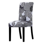 Printed Chair Cover Spandex Stretch Slipcovers Elastic Chair Covers Dining Banquet Home Hotel Weddings Christmas Seat Protector Super Fit Slipcover Stretch Removable Washable Soft Spandex Fabric For Home Hotel Dining Room Ceremony Banquet Wedding Party Stevvex