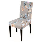 Printed Chair Cover Spandex Stretch Slipcovers Elastic Chair Covers Dining Banquet Home Hotel Weddings Christmas Seat Protector Super Fit Slipcover Stretch Removable Washable Soft Spandex Fabric For Home Hotel Dining Room Ceremony Banquet Wedding Party Stevvex