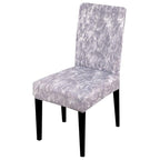 Printed Chair Cover Spandex Stretch Slipcovers Elastic Chair Covers Dining Banquet Home Hotel Weddings Christmas Seat Protector Super Fit Slipcover Stretch Removable Washable Soft Spandex Fabric For Home Hotel Dining Room Ceremony Banquet Wedding Party Stevvex