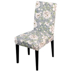 Printed Chair Cover Spandex Stretch Slipcovers Elastic Chair Covers Dining Banquet Home Hotel Weddings Christmas Seat Protector Super Fit Slipcover Stretch Removable Washable Soft Spandex Fabric For Home Hotel Dining Room Ceremony Banquet Wedding Party Stevvex
