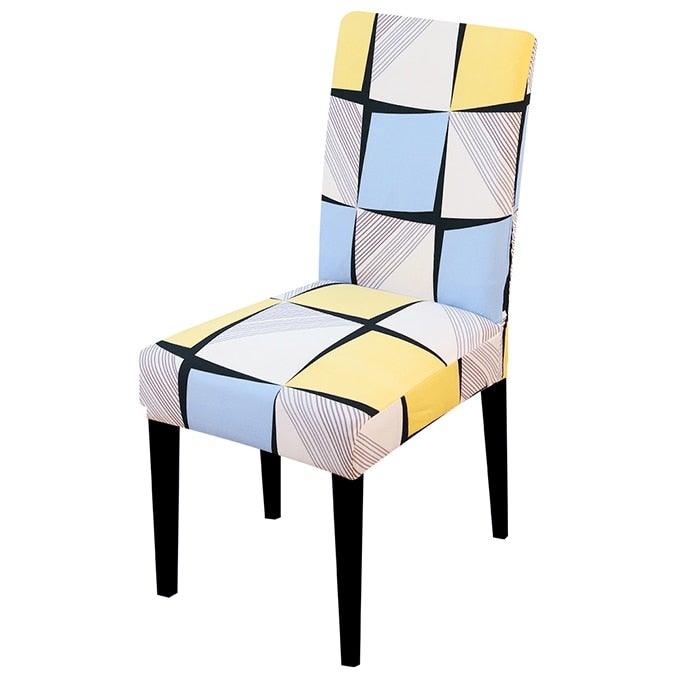 Printed Chair Cover Spandex Stretch Slipcovers Elastic Chair Covers Dining Banquet Home Hotel Weddings Christmas Seat Protector Super Fit Slipcover Stretch Removable Washable Soft Spandex Fabric For Home Hotel Dining Room Ceremony Banquet Wedding Party Stevvex