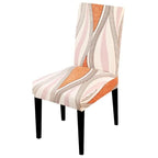 Printed Chair Cover Spandex Stretch Slipcovers Elastic Chair Covers Dining Banquet Home Hotel Weddings Christmas Seat Protector Super Fit Slipcover Stretch Removable Washable Soft Spandex Fabric For Home Hotel Dining Room Ceremony Banquet Wedding Party Stevvex