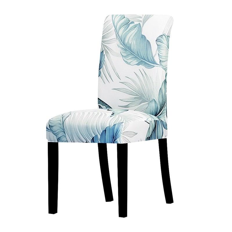 Printed Chair Cover Spandex Stretch Slipcovers Elastic Chair Covers Dining Banquet Home Hotel Weddings Christmas Seat Protector Super Fit Slipcover Stretch Removable Washable Soft Spandex Fabric For Home Hotel Dining Room Ceremony Banquet Wedding Party Stevvex