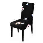 Printed Chair Cover Spandex Stretch Slipcovers Elastic Chair Covers Dining Banquet Home Hotel Weddings Christmas Seat Protector Super Fit Slipcover Stretch Removable Washable Soft Spandex Fabric For Home Hotel Dining Room Ceremony Banquet Wedding Party Stevvex