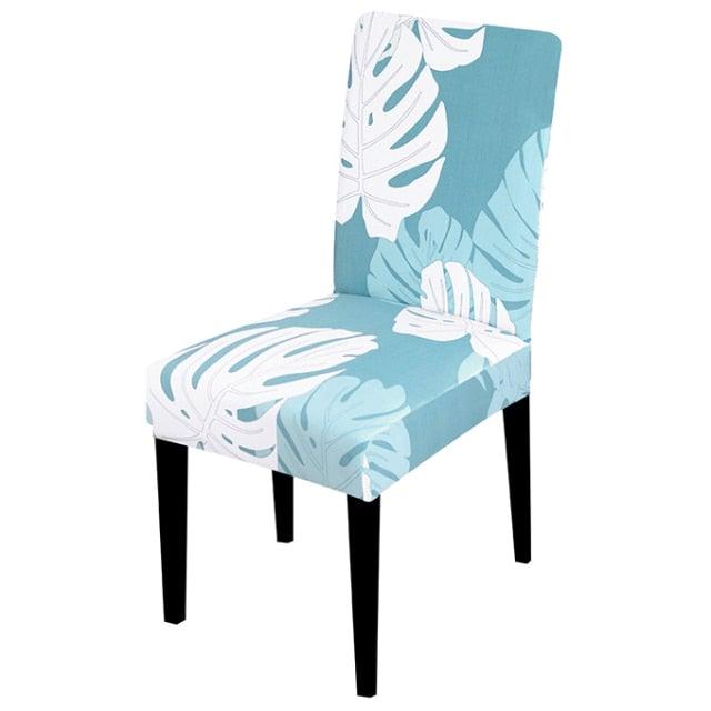 Printed Chair Cover Spandex Stretch Slipcovers Elastic Chair Covers Dining Banquet Home Hotel Weddings Christmas Seat Protector Super Fit Slipcover Stretch Removable Washable Soft Spandex Fabric For Home Hotel Dining Room Ceremony Banquet Wedding Party Stevvex
