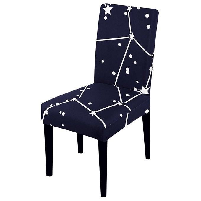 Printed Chair Cover Spandex Stretch Slipcovers Elastic Chair Covers Dining Banquet Home Hotel Weddings Christmas Seat Protector Super Fit Slipcover Stretch Removable Washable Soft Spandex Fabric For Home Hotel Dining Room Ceremony Banquet Wedding Party Stevvex