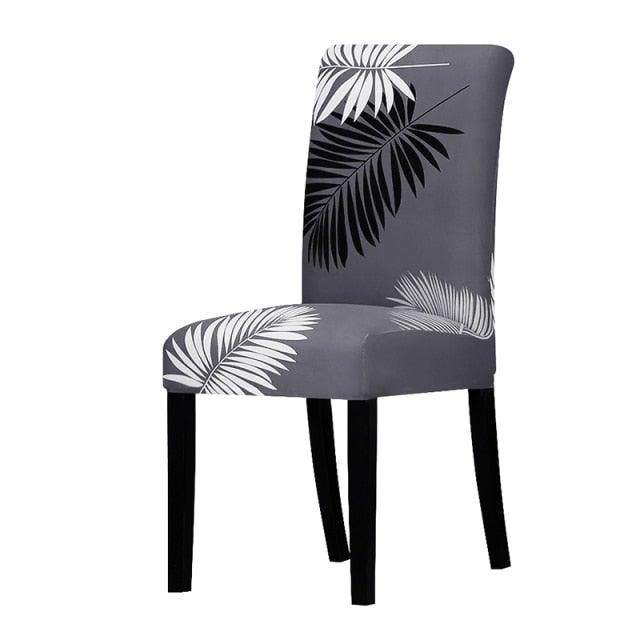 Printed Chair Cover Spandex Stretch Slipcovers Elastic Chair Covers Dining Banquet Home Hotel Weddings Christmas Seat Protector Super Fit Slipcover Stretch Removable Washable Soft Spandex Fabric For Home Hotel Dining Room Ceremony Banquet Wedding Party Stevvex
