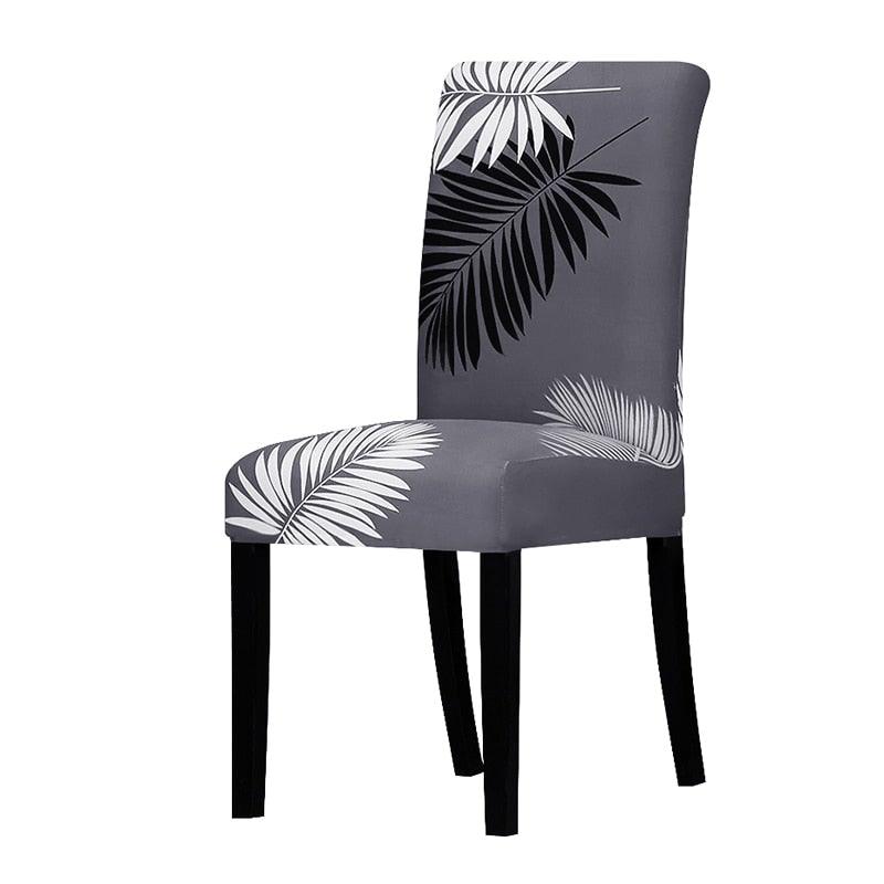 Printed Chair Cover Spandex Stretch Slipcovers Elastic Chair Covers Dining Banquet Home Hotel Weddings Christmas Seat Protector Super Fit Slipcover Stretch Removable Washable Soft Spandex Fabric For Home Hotel Dining Room Ceremony Banquet Wedding Party Stevvex