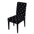 Printed Chair Cover Spandex Stretch Slipcovers Elastic Chair Covers Dining Banquet Home Hotel Weddings Christmas Seat Protector Super Fit Slipcover Stretch Removable Washable Soft Spandex Fabric For Home Hotel Dining Room Ceremony Banquet Wedding Party Stevvex