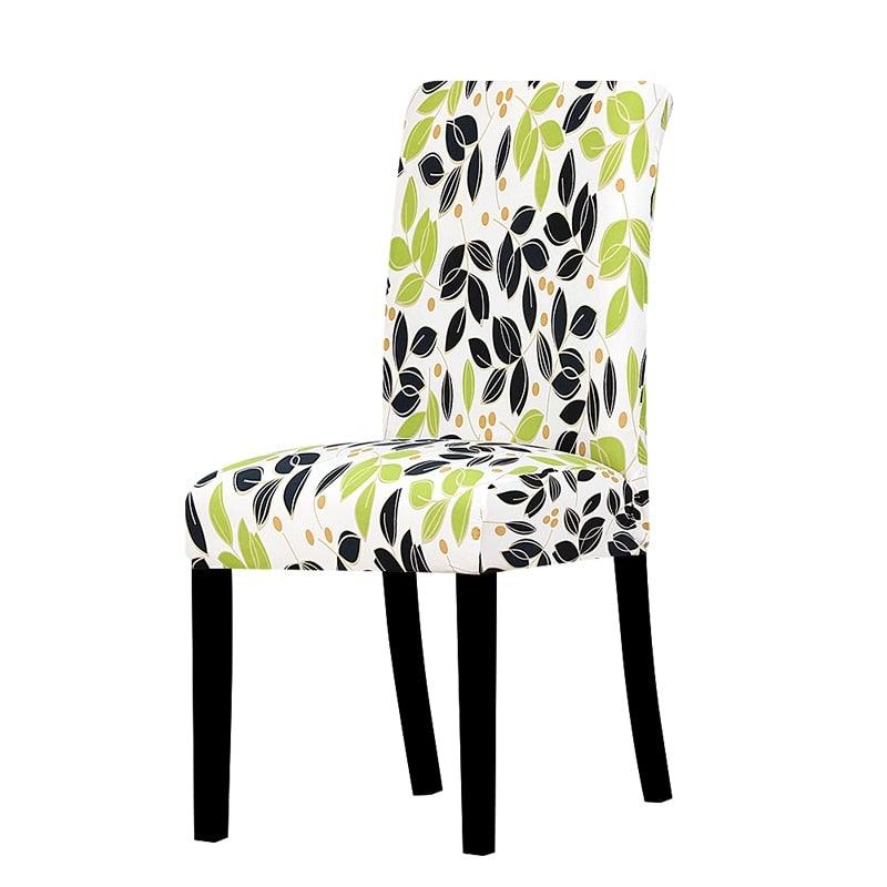 Printed Chair Cover Spandex Stretch Slipcovers Elastic Chair Covers Dining Banquet Home Hotel Weddings Christmas Seat Protector Super Fit Slipcover Stretch Removable Washable Soft Spandex Fabric For Home Hotel Dining Room Ceremony Banquet Wedding Party Stevvex