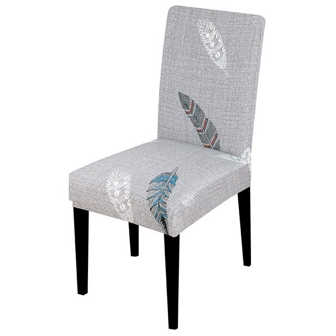 Printed Chair Cover Spandex Stretch Slipcovers Elastic Chair Covers Dining Banquet Home Hotel Weddings Christmas Seat Protector Super Fit Slipcover Stretch Removable Washable Soft Spandex Fabric For Home Hotel Dining Room Ceremony Banquet Wedding Party Stevvex