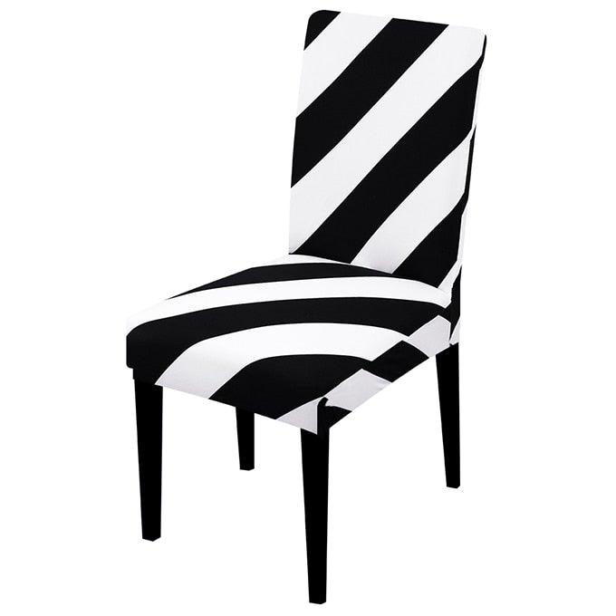 Printed Chair Cover Spandex Stretch Slipcovers Elastic Chair Covers Dining Banquet Home Hotel Weddings Christmas Seat Protector Super Fit Slipcover Stretch Removable Washable Soft Spandex Fabric For Home Hotel Dining Room Ceremony Banquet Wedding Party Stevvex