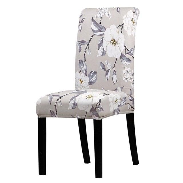 Printed Chair Cover Spandex Stretch Slipcovers Elastic Chair Covers Dining Banquet Home Hotel Weddings Christmas Seat Protector Super Fit Slipcover Stretch Removable Washable Soft Spandex Fabric For Home Hotel Dining Room Ceremony Banquet Wedding Party Stevvex