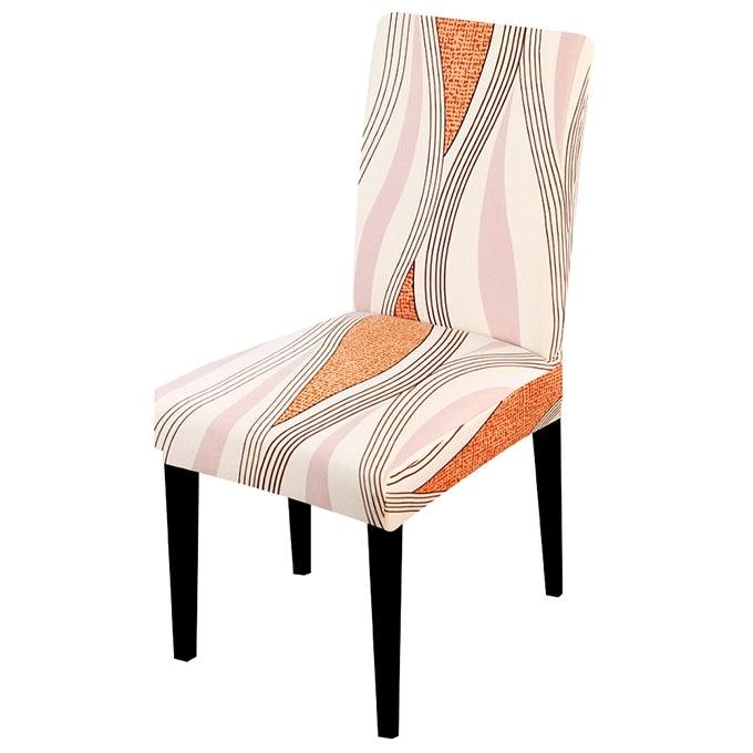 Printed Chair Cover Spandex Stretch Slipcovers Elastic Chair Covers Dining Banquet Home Hotel Weddings Christmas Seat Protector Super Fit Slipcover Stretch Removable Washable Soft Spandex Fabric For Home Hotel Dining Room Ceremony Banquet Wedding Party Stevvex