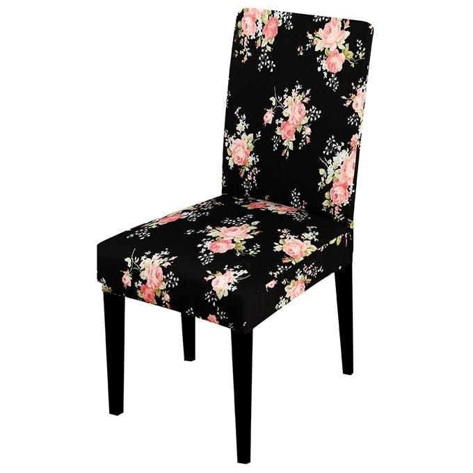 Printed Chair Cover Spandex Stretch Slipcovers Elastic Chair Covers Dining Banquet Home Hotel Weddings Christmas Seat Protector Super Fit Slipcover Stretch Removable Washable Soft Spandex Fabric For Home Hotel Dining Room Ceremony Banquet Wedding Party Stevvex