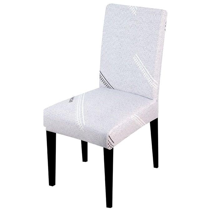 Printed Chair Cover Spandex Stretch Slipcovers Elastic Chair Covers Dining Banquet Home Hotel Weddings Christmas Seat Protector Super Fit Slipcover Stretch Removable Washable Soft Spandex Fabric For Home Hotel Dining Room Ceremony Banquet Wedding Party Stevvex