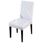 Printed Chair Cover Spandex Stretch Slipcovers Elastic Chair Covers Dining Banquet Home Hotel Weddings Christmas Seat Protector Super Fit Slipcover Stretch Removable Washable Soft Spandex Fabric For Home Hotel Dining Room Ceremony Banquet Wedding Party Stevvex