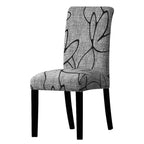 Printed Chair Cover Spandex Stretch Slipcovers Elastic Chair Covers Dining Banquet Home Hotel Weddings Christmas Seat Protector Super Fit Slipcover Stretch Removable Washable Soft Spandex Fabric For Home Hotel Dining Room Ceremony Banquet Wedding Party Stevvex
