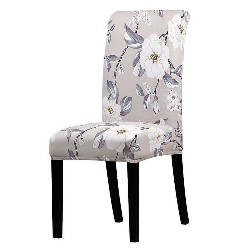Printed Chair Cover Spandex Stretch Slipcovers Elastic Chair Covers Dining Banquet Home Hotel Weddings Christmas Seat Protector Super Fit Slipcover Stretch Removable Washable Soft Spandex Fabric For Home Hotel Dining Room Ceremony Banquet Wedding Party Stevvex