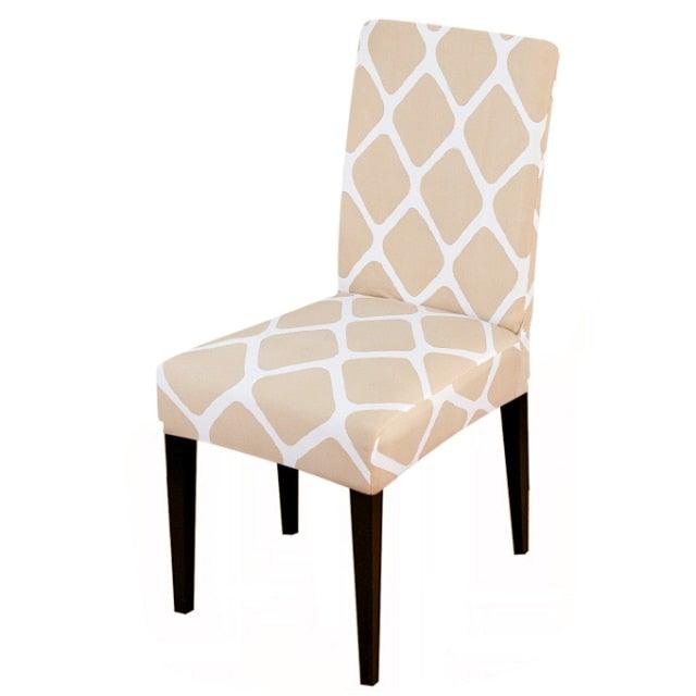 Printed Chair Cover Spandex Stretch Slipcovers Elastic Chair Covers Dining Banquet Home Hotel Weddings Christmas Seat Protector Super Fit Slipcover Stretch Removable Washable Soft Spandex Fabric For Home Hotel Dining Room Ceremony Banquet Wedding Party Stevvex