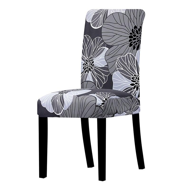 Printed Chair Cover Spandex Stretch Slipcovers Elastic Chair Covers Dining Banquet Home Hotel Weddings Christmas Seat Protector Super Fit Slipcover Stretch Removable Washable Soft Spandex Fabric For Home Hotel Dining Room Ceremony Banquet Wedding Party Stevvex