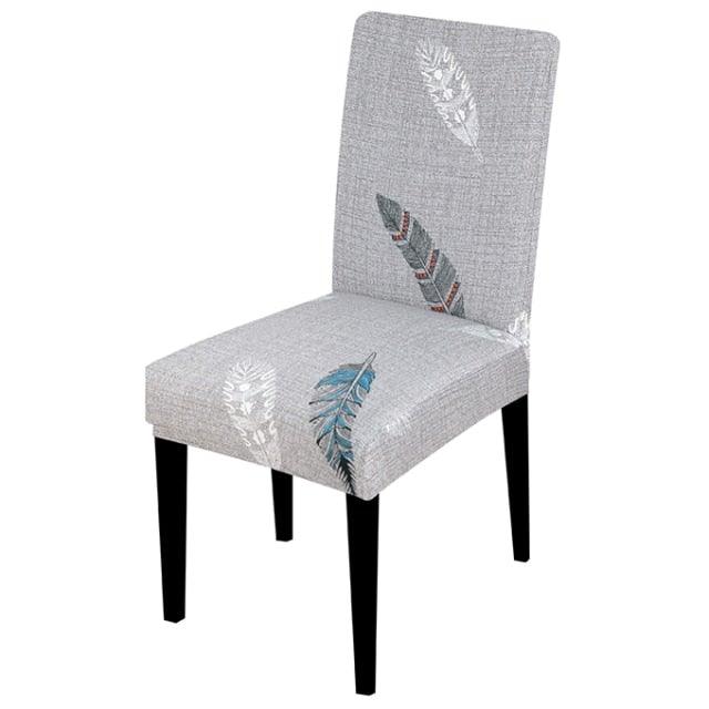 Printed Chair Cover Spandex Stretch Slipcovers Elastic Chair Covers Dining Banquet Home Hotel Weddings Christmas Seat Protector Super Fit Slipcover Stretch Removable Washable Soft Spandex Fabric For Home Hotel Dining Room Ceremony Banquet Wedding Party Stevvex