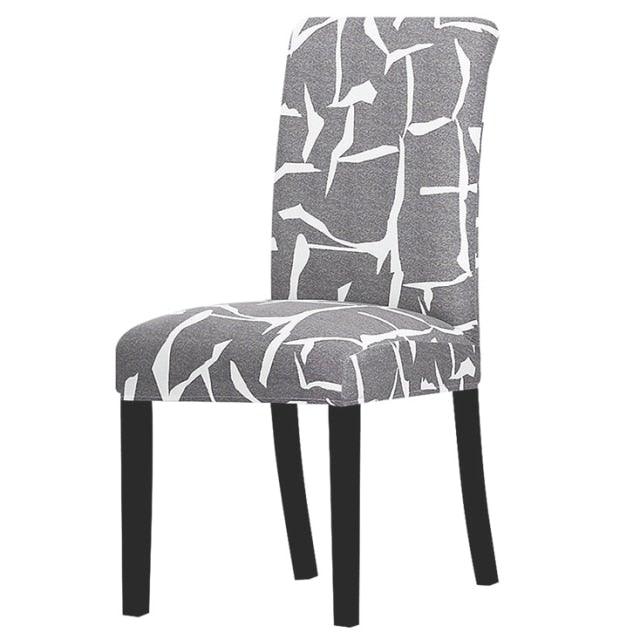 Printed Chair Cover Washable Removable Big Elastic Seat Arm Covers Slipcovers Stretch For Banquet Hotel Printed Dining Chair Slipcovers, Removable Washable Soft Spandex Stretch Chair Covers Banquet Chair Stevvex
