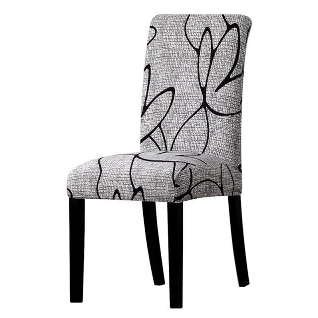 Printed Chair Cover Washable Removable Big Elastic Seat Arm Covers Slipcovers Stretch For Banquet Hotel Printed Dining Chair Slipcovers, Removable Washable Soft Spandex Stretch Chair Covers Banquet Chair Stevvex