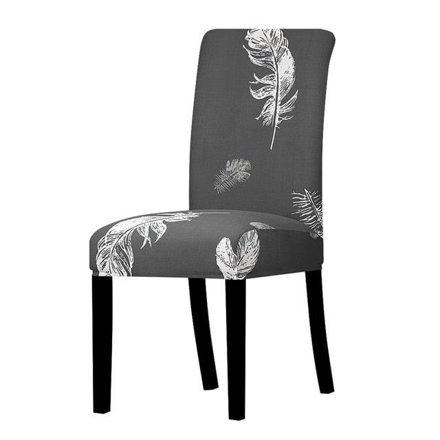 Printed Chair Cover Washable Removable Big Elastic Seat Arm Covers Slipcovers Stretch For Banquet Hotel Printed Dining Chair Slipcovers, Removable Washable Soft Spandex Stretch Chair Covers Banquet Chair Stevvex
