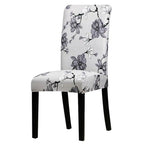 Printed Chair Cover Washable Removable Big Elastic Seat Arm Covers Slipcovers Stretch For Banquet Hotel Printed Dining Chair Slipcovers, Removable Washable Soft Spandex Stretch Chair Covers Banquet Chair Stevvex