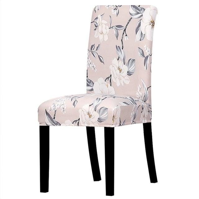 Printed Chair Cover Washable Removable Big Elastic Seat Arm Covers Slipcovers Stretch For Banquet Hotel Printed Dining Chair Slipcovers, Removable Washable Soft Spandex Stretch Chair Covers Banquet Chair Stevvex