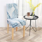 Printed Modern Chair Cover Spandex Stretch Elastic Chair Covers Seat Cover For Dining Room Hotel Wedding Banquet Cover Printed Stretchable Parson Chair Covers for Dining Room Pattern Stretch Dining Chair Slipcover Washable Removable for Kitchen Stevvex