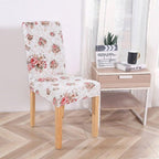 Printed Modern Chair Cover Spandex Stretch Elastic Chair Covers Seat Cover For Dining Room Hotel Wedding Banquet Cover Printed Stretchable Parson Chair Covers for Dining Room Pattern Stretch Dining Chair Slipcover Washable Removable for Kitchen Stevvex